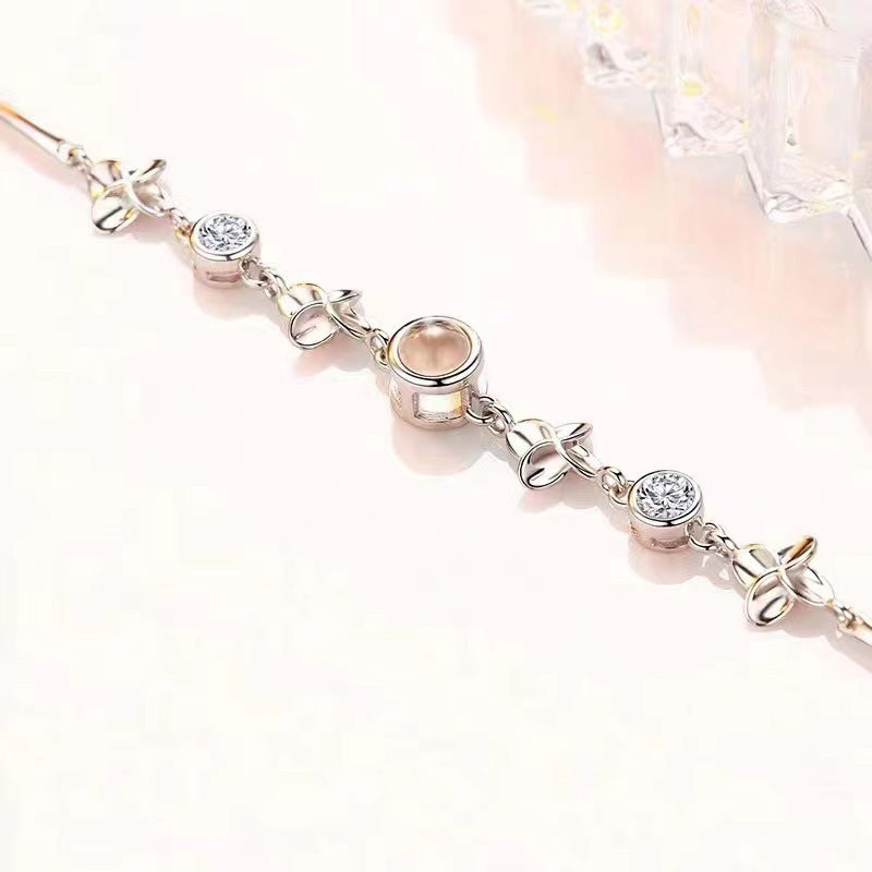 Silver Flower Bracelet