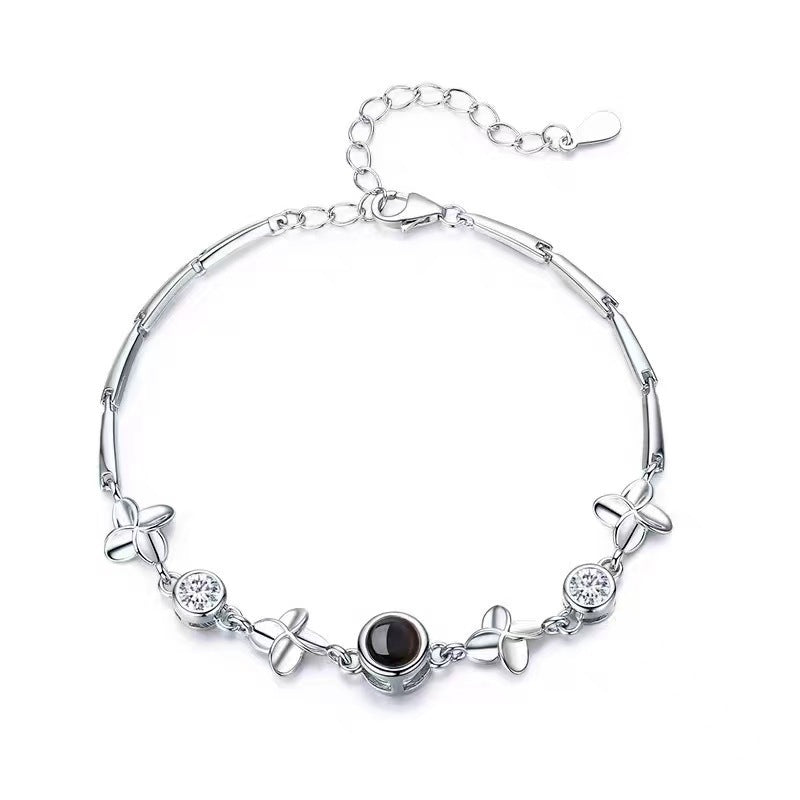 Silver Flower Bracelet