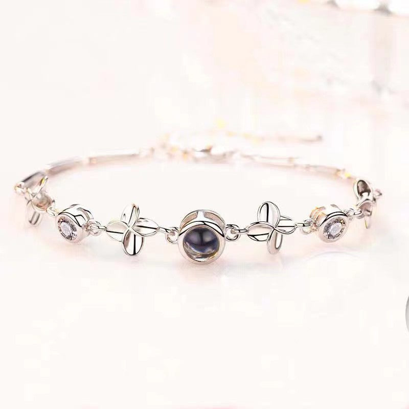 Silver Flower Bracelet