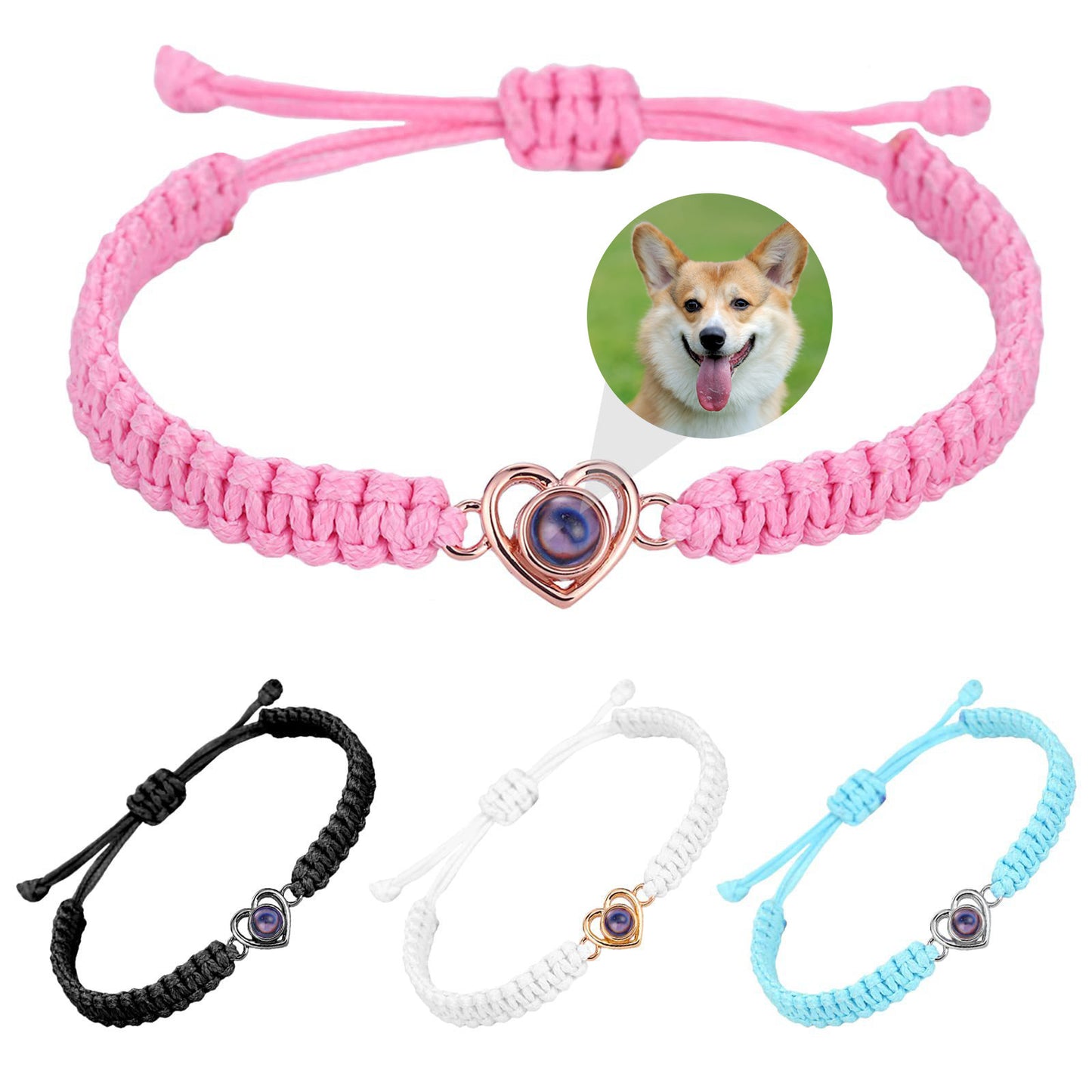 Heart Wooven Bracelet