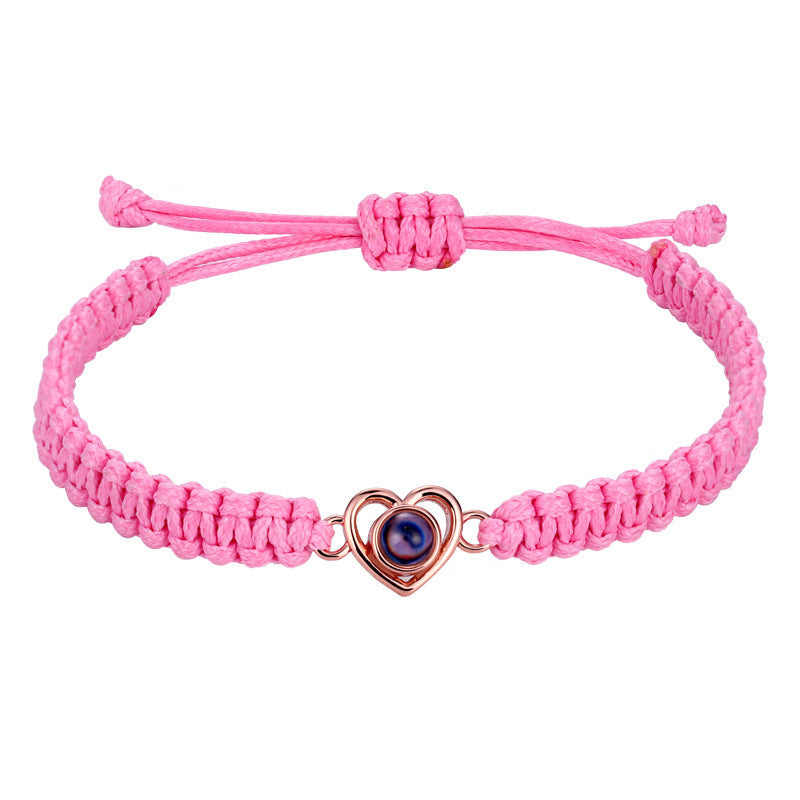 Heart Wooven Bracelet