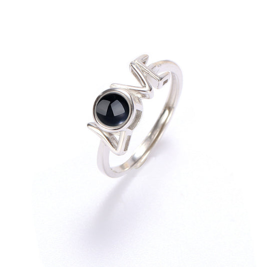 Silver Love Ring