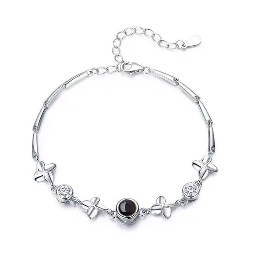 Silver Flower Bracelet